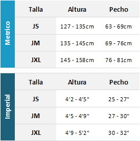 Typhoon Junior Drysuits 19 Mens Tabla de Tallas