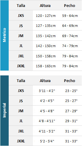 Typhoon Junior Wetsuits 19 0 Tabla de Tallas